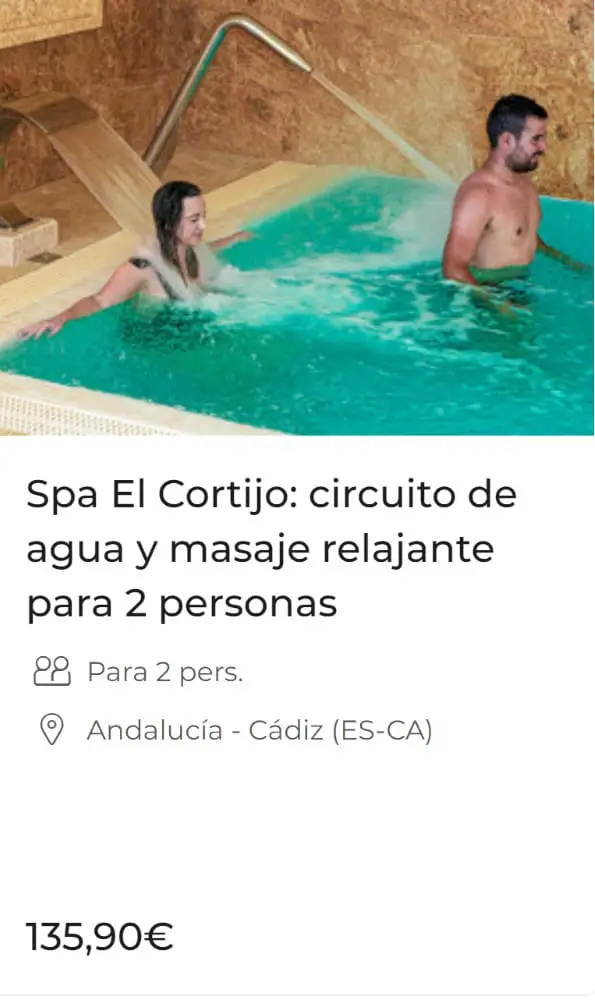 Spa El Cortijo: circuito de agua y masaje relajante para 2 personas
