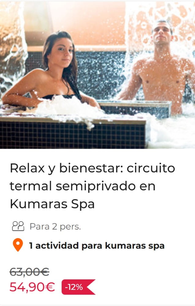 Relax y bienestar: circuito termal semiprivado en Kumaras Spa