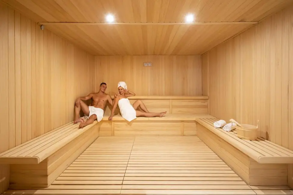 Sauna del spa del Hotel Riu Garoé