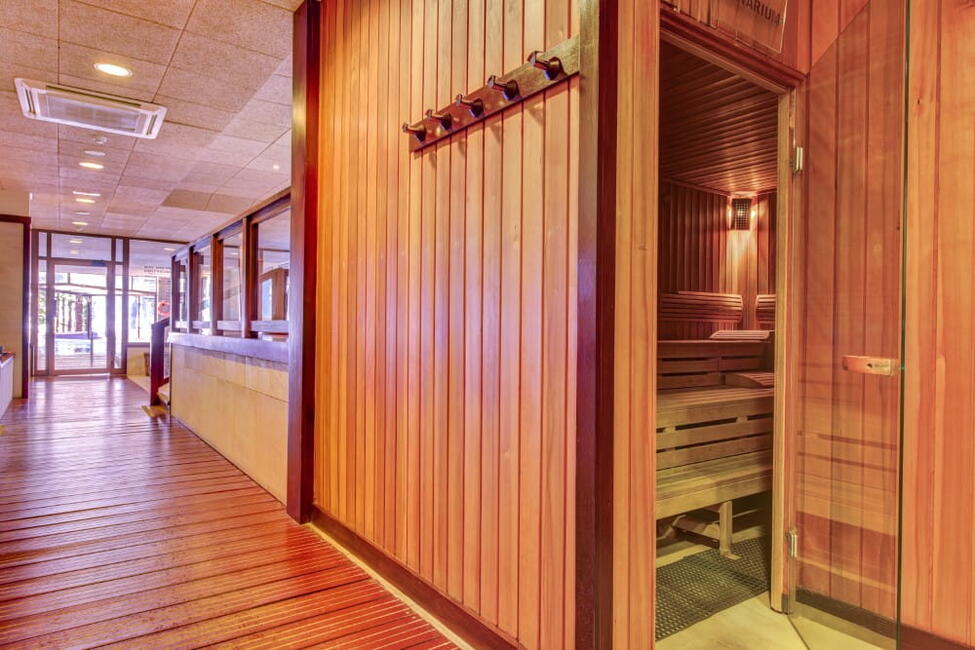 Sauna del spa del Hotel Spa Villalba