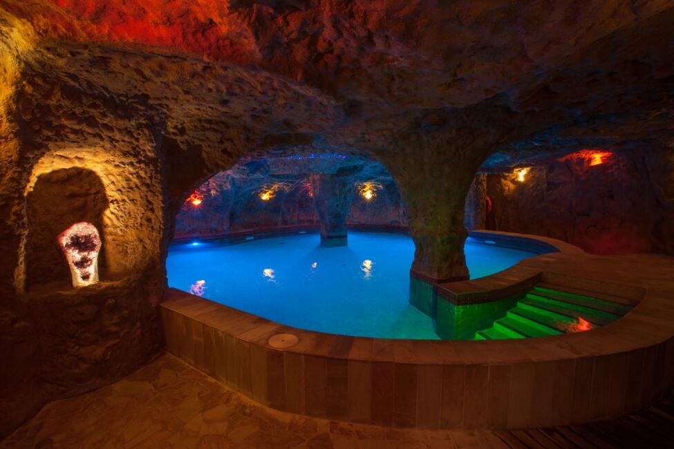 Lava Float Pool del spa del hotel Lopesan Costa Meloneras Resort