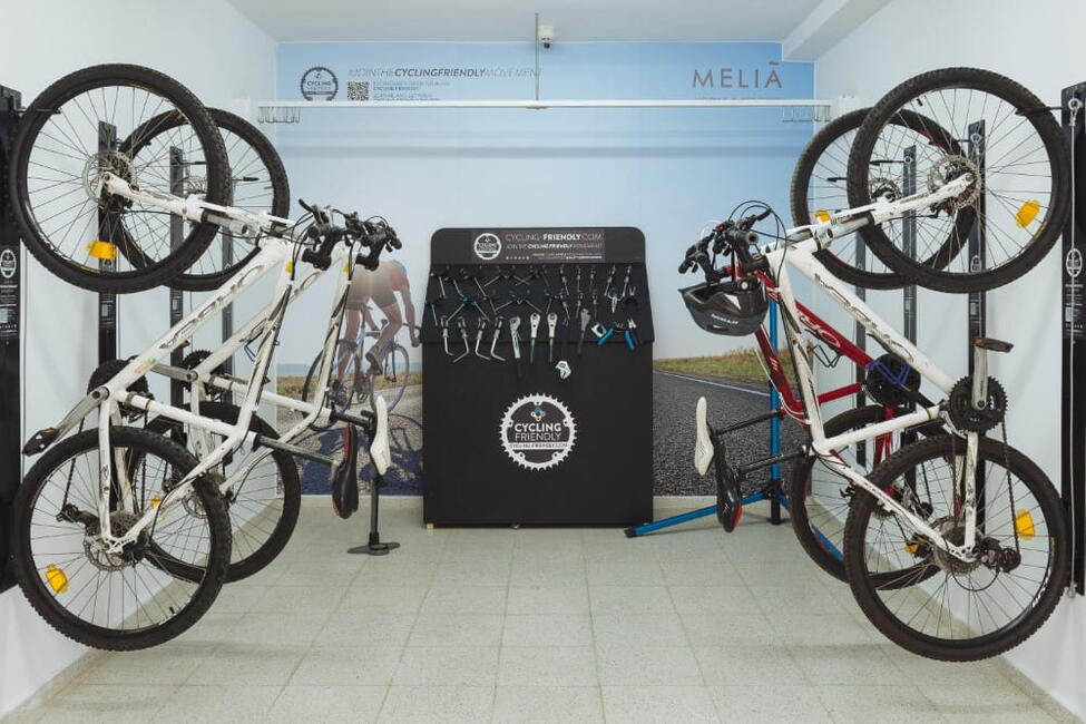 Sala de bicicletas del Melià Hacienda del Conde